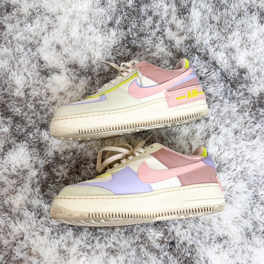 Nike Air Force 1 Shadow "Cashmere" Sneakers Size 9.5 - Picture 7 of 10